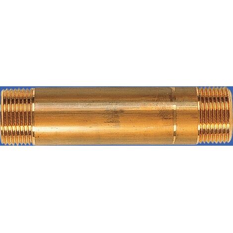 GRK – Tube d'attente laiton pour compteur d'eau mâle x mâle 3/4' – 170 mm – Filetage entrée 3/4' – Raccord de robinetterie