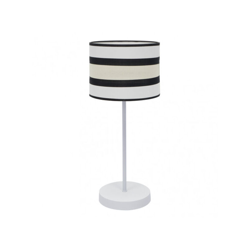 karla grand. tischleuchte 1xe27 weiß/beige 61x25x25 cm