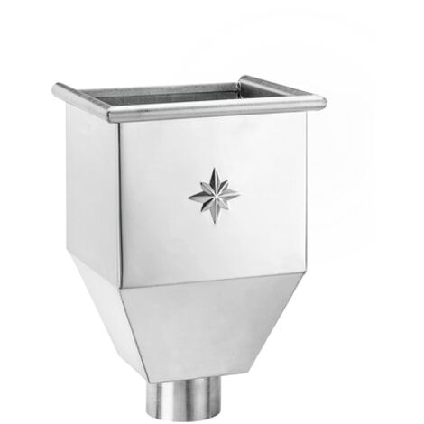GRÖMO® Alu Wasserfangkasten ø150 quadratisch 450x300x300, 85694