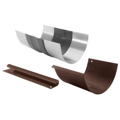 GRÖMO ALUSTAR Rinnen-Dilatation Testa di Moro halbrund 1,0 / 333 mit Blende, SX (glatt), 83222