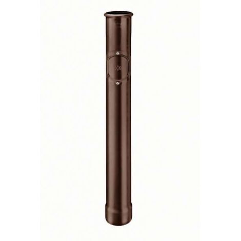 GRÖMO ALUSTAR Standrohr Testa di Moro ø100 / 1000 mit Reinigungsdeckel, SX (glatt), 83372