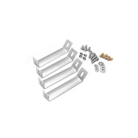 GRÖMO® Edelstahl-Befestigungs Set 4-fach Kaminhaube, Dicke 2,5 mm, Länge 183mm, 54026