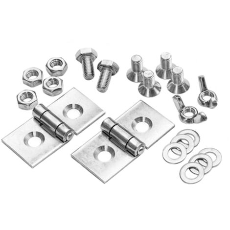 GRÖMO® Edelstahl-Gelenk Set 2-fach Kaminhaube, 54025