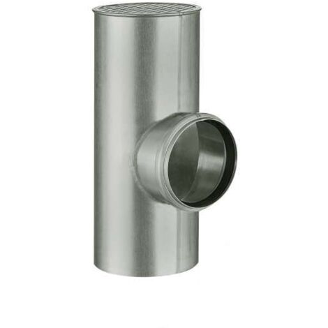 GRÖMO Quartz Zink Flachdach-Abzweig ø110/100, 66822