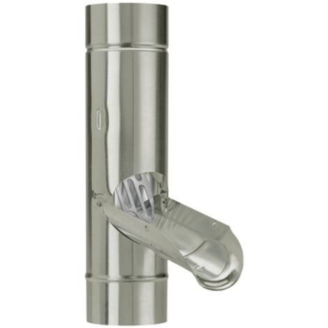 GRÖMO® Quartz Zink Regenwasserklappe ø100 mit V2A Sieb, 66528