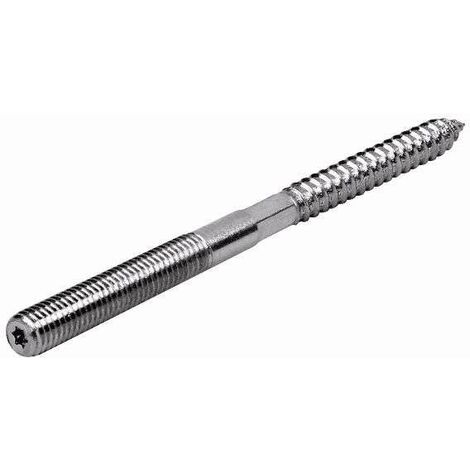 GROMO GRÖMO® Verzinkte Stockschraube M 10 x 300 mit Torx-Aufnahme und Schlüsselfläche, 50217