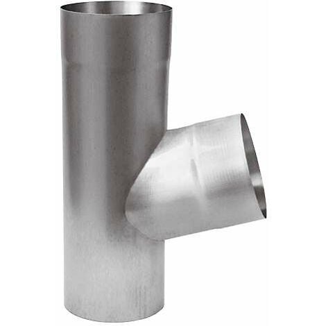 GRÖMO ZINK Rohrabzweig TITANZINK 72° ø100/80, 62972