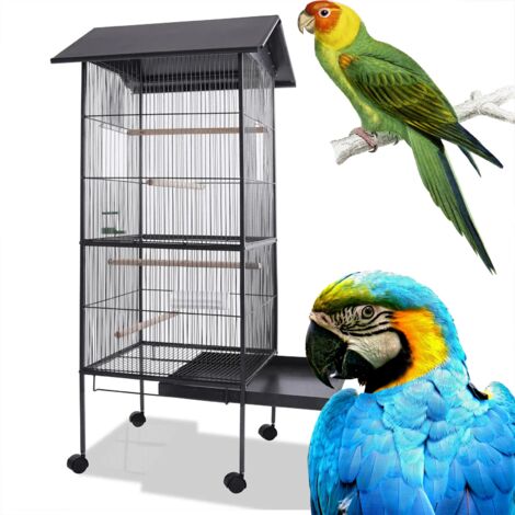 GroĂźer KĂ¤fig fĂĽr exotische VĂ¶gel