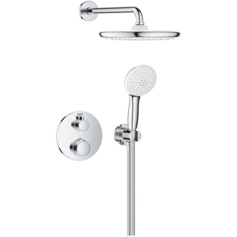 GROHE 10 399 600 TEMPESTA 250 Grohtherm Conjunto empotrado con ducha mural Cromo - ref: 10 399 600