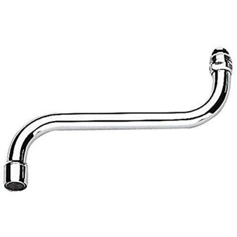 GROHE 13051000 Bocca a S per Miscelatore Lavello a Parete, 200 mm, Cromo