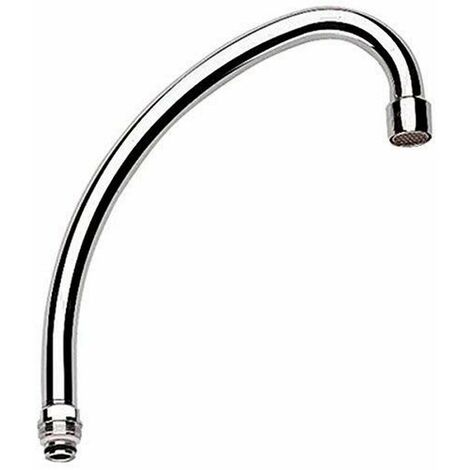 Grohe 13073000 Bocca per Miscelatore Lavello, Lunghezza 185 mm, Cromo