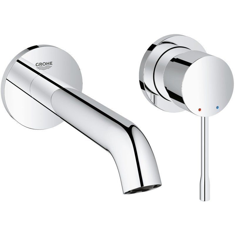 Rubinetto A Muro 2 Fori.Grohe 19408001 Essence New Miscelatore Per Lavabo A 2 Fori Taglia S Cromo