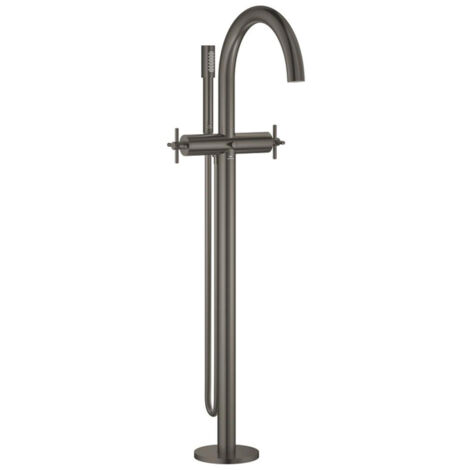 GROHE 2-Griff-Wannenbatt. Atrio 25272 FMS Bodenm. Kreuz-Gr. hard graphite geb., 25272AL0