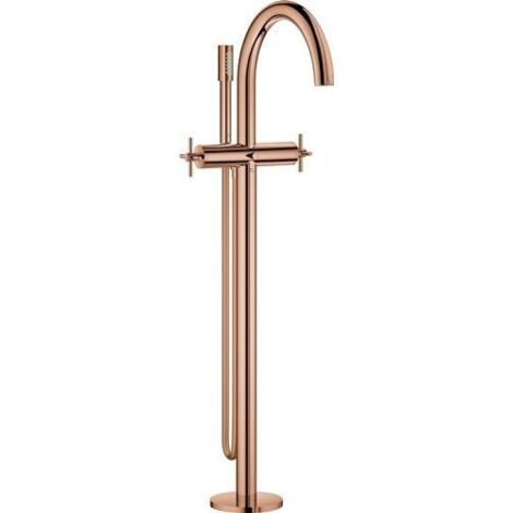 GROHE 2-Griff-Wannenbatt. Atrio 25272 FMS Bodenmontag Kreuz-Griff warm sunset, 25272DA0