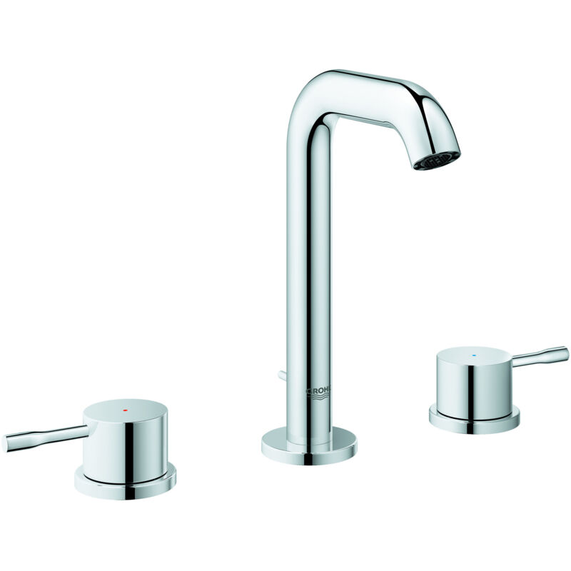 Grohe - Mélangeur lavabo 3 trous Essence DN15, avec robinetterie