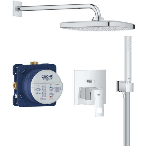 GROHE 25 289 000 TEMPESTA 250 Cube Eurocube Conjunto empotrado con ducha mural Cromo - ref: 25 289 000