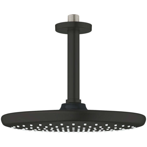 GROHE 26 669 243 TEMPESTA 250 Ducha de techo con brazo 142 mm, 1 chorro Negro Mate - ref: 26 669 243