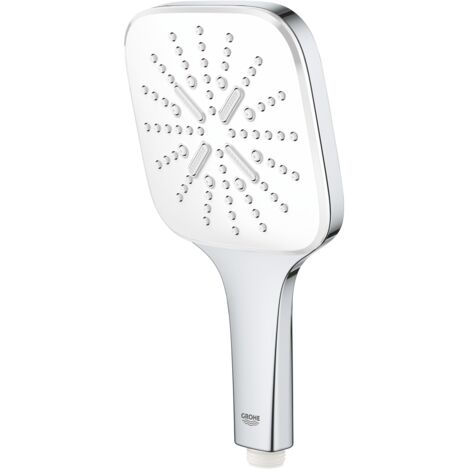 GROHE 26582LS0 Rainshower 130 SmartActive Cube Douchette 3 Jets Blanc Lune, Moon White