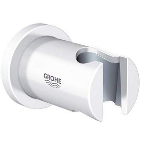 Grohe 27074LS0 Rainshower, Supporto a Parete per Manopola Doccia, Bianco Luna