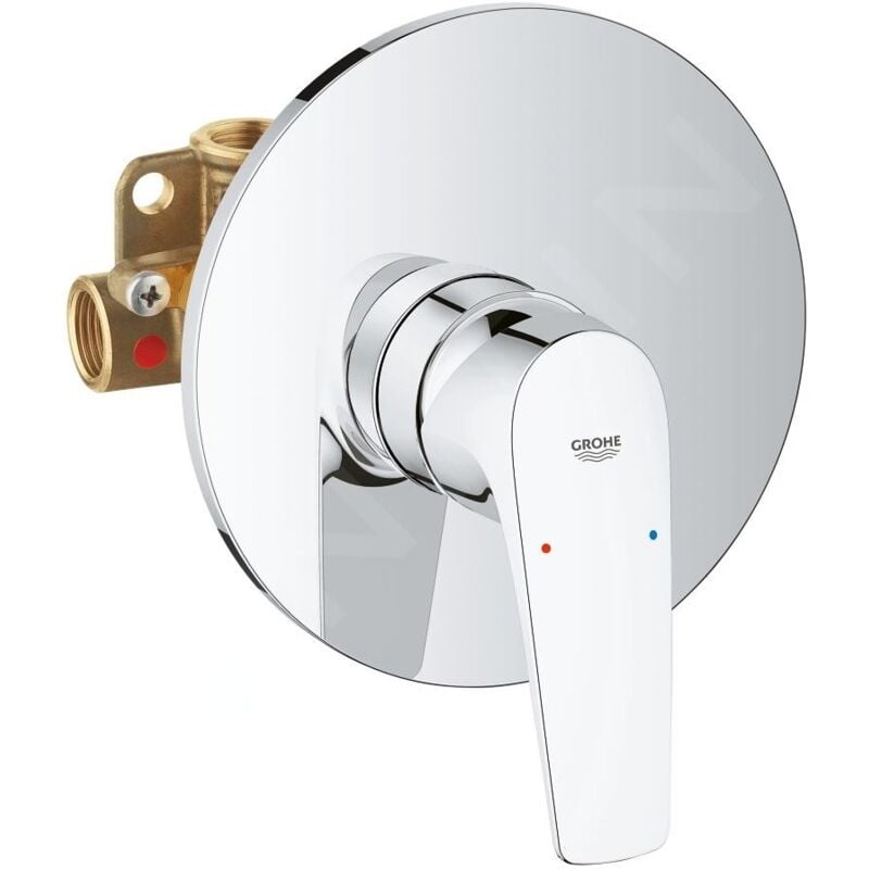BauFlow - Mitigeur de douche encastré avec corps d'encastrement, chrome 29112000 - Grohe