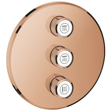 GROHE 3-fach UP-Ventil Grohtherm Smart Control 29122 FMS rund warm sunset, 29122DA0