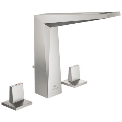 GROHE 3-L-WT-Batterie Allure Brilliant 20627 Zugst.-Ablaufgarnitur supersteel, 20627DC0