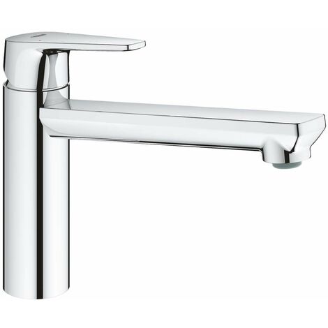 Grohe 31693000 BauEdge Miscelatore per Lavello, Nero, Bocca Media