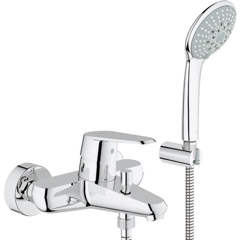 Grohe 33395002 Miscelatore Monocomando Vasca Dotazione Doccia, Cromo, SET