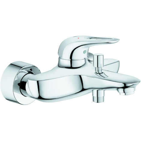 Grohe 33591003 Eurostyle New Miscelatore Monocomando per Vasca/Doccia, Leva Aperta, Cromo