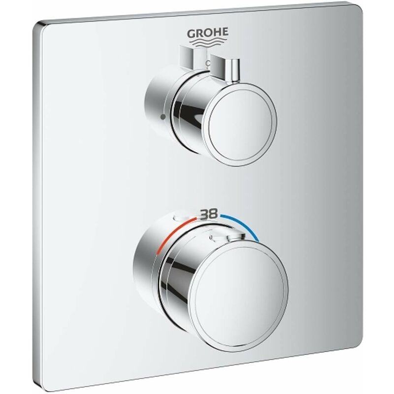 Grohe - Grohtherm - Mitigeur thermostatique de douche encastré, chrome 24078000