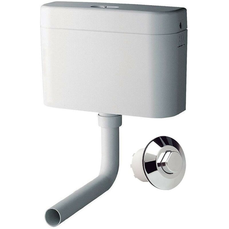 Grohe - 37762 Adagio Concealed Pneumatic 6 Litre Toilet Cistern + Chrome Button