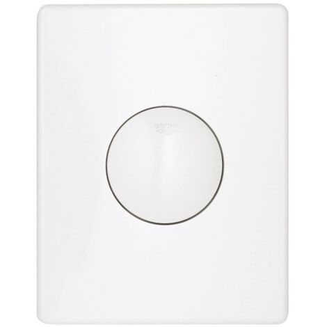 Grohe 38573SH0 Skate Piastra di Azionamento WC, Mono Sciacquo, Bianco (Alpine white)