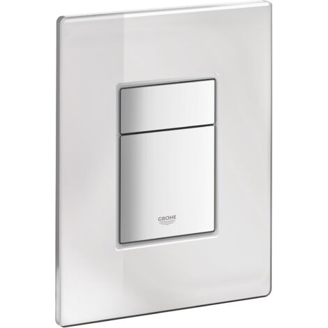 Grohe 389160A0 Skate Cosmopolitan Piastra di Azionamento WC, Doppio Scarico, Superficie a Specchio