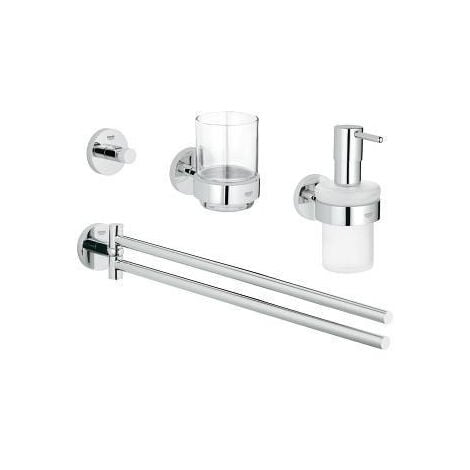 Grohe 4-in-1 Master bathroom accessories set, Chrome (40846001)