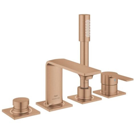 GROHE 4-Loch-EH-Wannenbatterie Allure 193161 Oberbau warm sunset gebürstet, 19316DL1