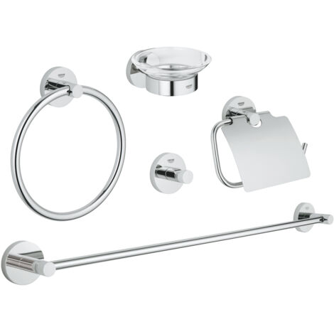 Grohe 40344001 Essentials Master bathroom accessories set 5-in-1