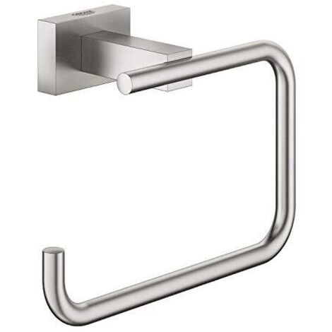 Grohe 40507DC1 Essentials Cube Porta Rotolo, Grigio Satinato