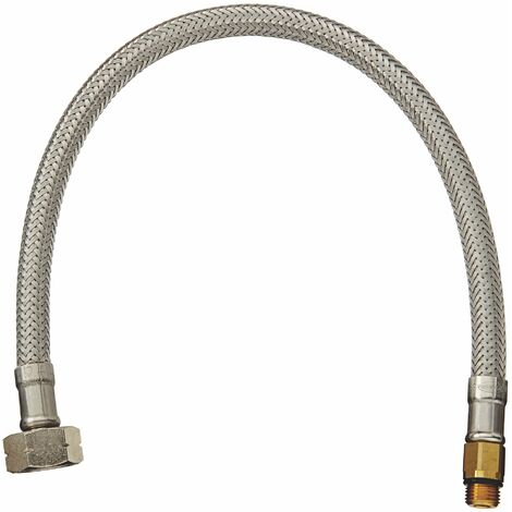 Grohe 46254000 Tubo flessibile a pressione M10 x 1 M15 x 1 350 mm, Nero, 46254000