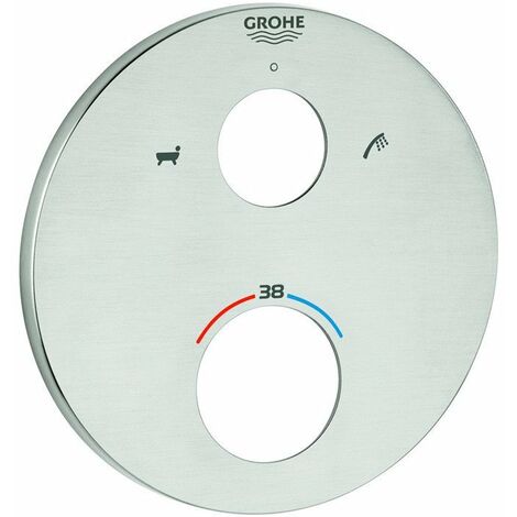 Grohe 49075 mostrina rotonda per THM-Kit di raccordi in acciaio