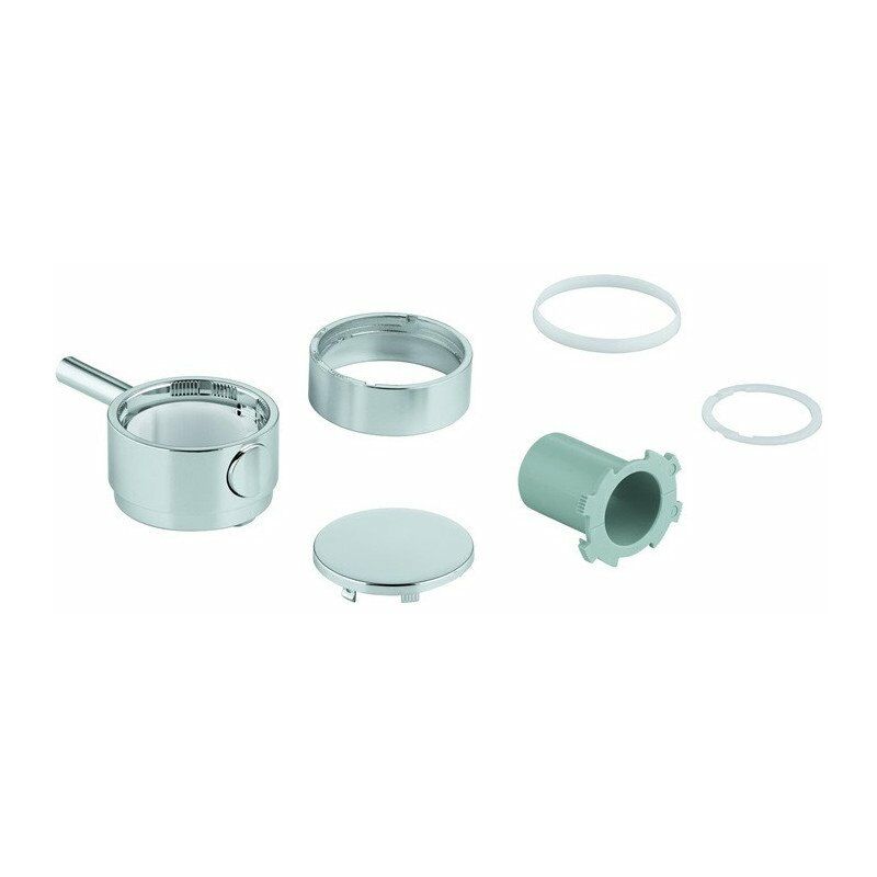 

GROHE 49089 Mango de control de temperatura redondo para termostato - Kit de molduras cromadas