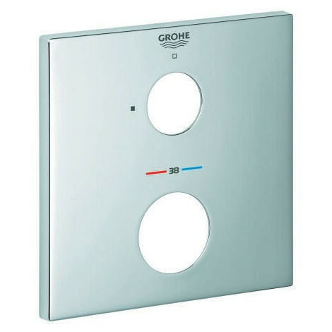 Grohe 49109 mostrina quadrata per THM - Set di finiture cromate