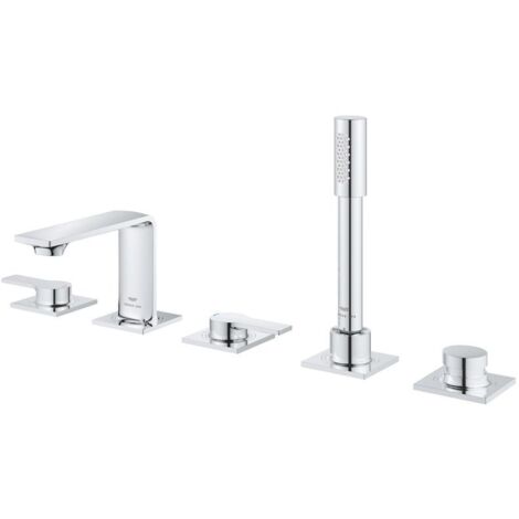 Grohe 5-Loch-Wannen-Kombination Allure Fliesenbankmontage, chrom