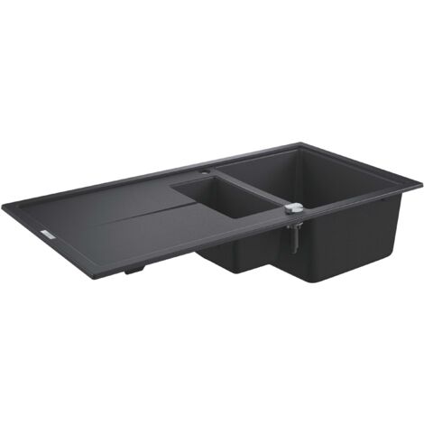 Grohe Abwäschen - Abwäschen - Kompositspüle K400 mit Ablaufgarnitur, 100x50 cm Granit Schwarz 31642AP0