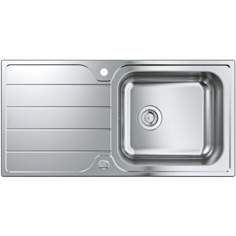 Grohe Abwäschen - Spülbecken K500 mit automatischem Ablauf, 100x50 cm, gebürsteter Edelstahl 31563SD1