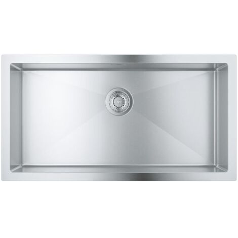 Grohe Abwäschen - Spülbecken K700 mit Ablauf, 86x46 cm, gebüsteter Edestahl 31580SD1