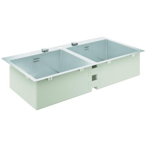Grohe Abwäschen - Spülbecken K800 mit automatischem Ablauf, 102x56 cm, gebüsteter Edelstahl 31585SD1
