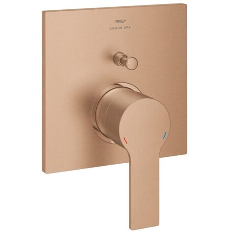 Grohe Allure Einhand-Wannenbatterie, Warm Sunset gebürstet, Fertigmontageset für Rapido SmartBox