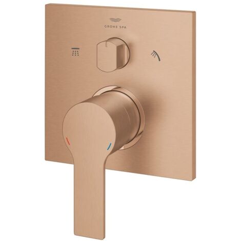 Grohe Allure Einhandbatterie, Warm Sunset gebürstet, 3-Wege Umstellung, Fertigmontageset für Rapido SmartBox