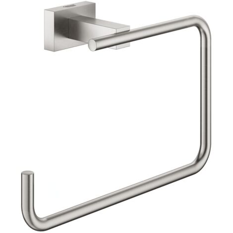 GROHE Anneau porte-serviettes Essentials Cube 405101 métal supersteel, 40510DC1