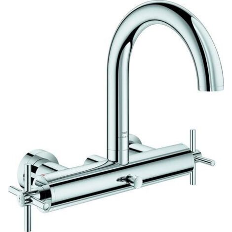 Grohe Atrio Mitigeur baignoire - poignées croix - Chrome